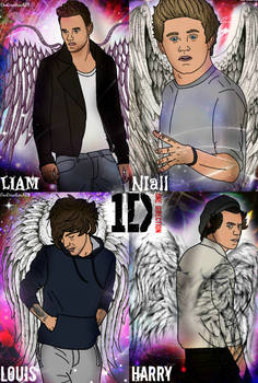 One Direction Angel Collage