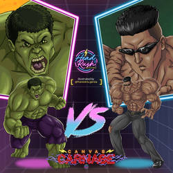 Canvas Carnage: The Hulk vs Toguro