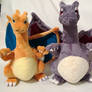 Shiny Charizard plush Comparison pic