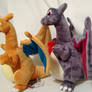 Shiny Charizard plush Comparison pic