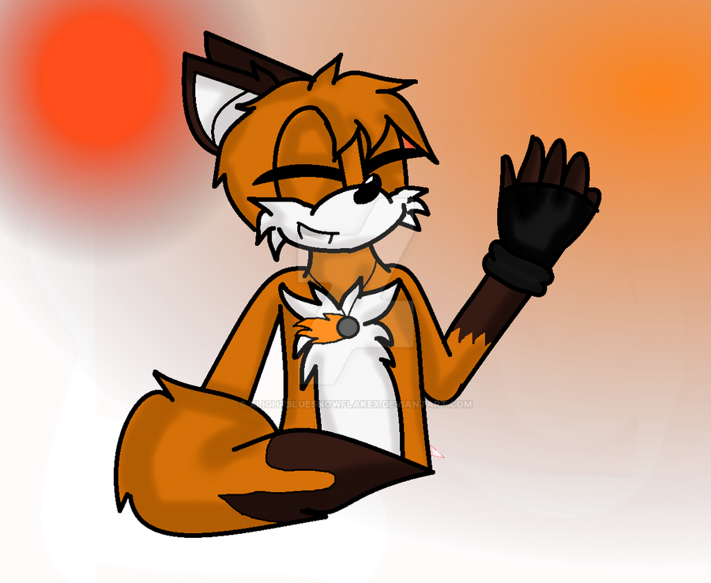 One firey fox who is flamin up