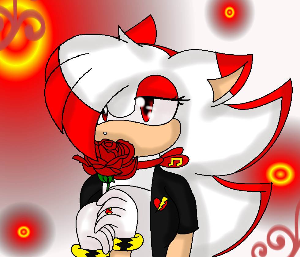 ~one Firey Hedgie And Her Rose~ (gift To My Idol)