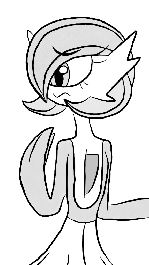 Gardevoir Is Worrying (sketch) by Imaflashdemon