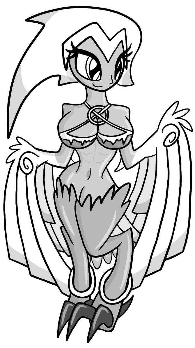 Shantae Wishes To Fly (sketch) by Imaflashdemon