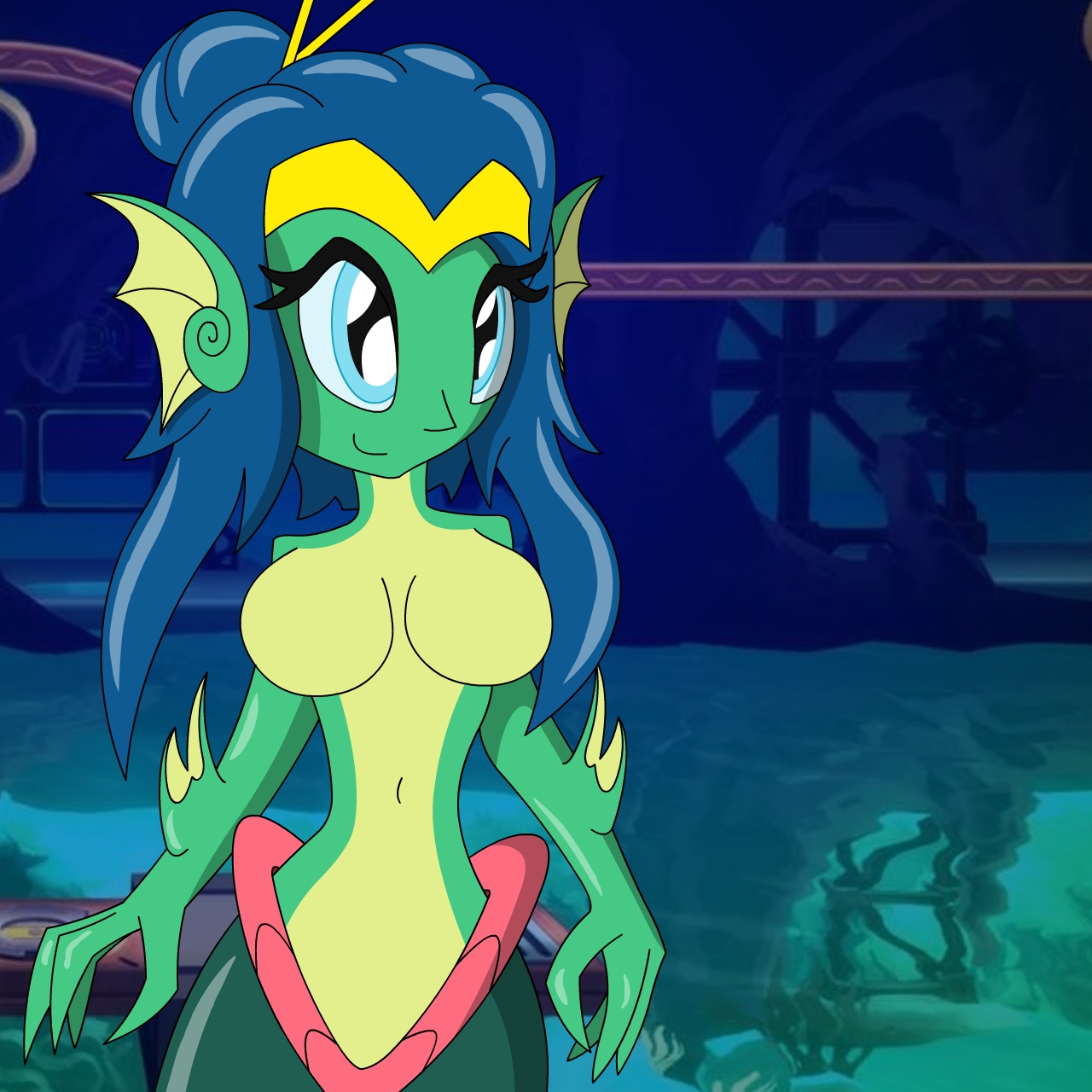 Shantae The Mermaid (coloured)