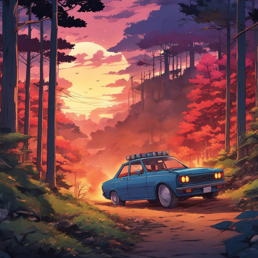 Bumpy Path Team He drives to the end of the bumpy forest path by ai22art on DeviantArt