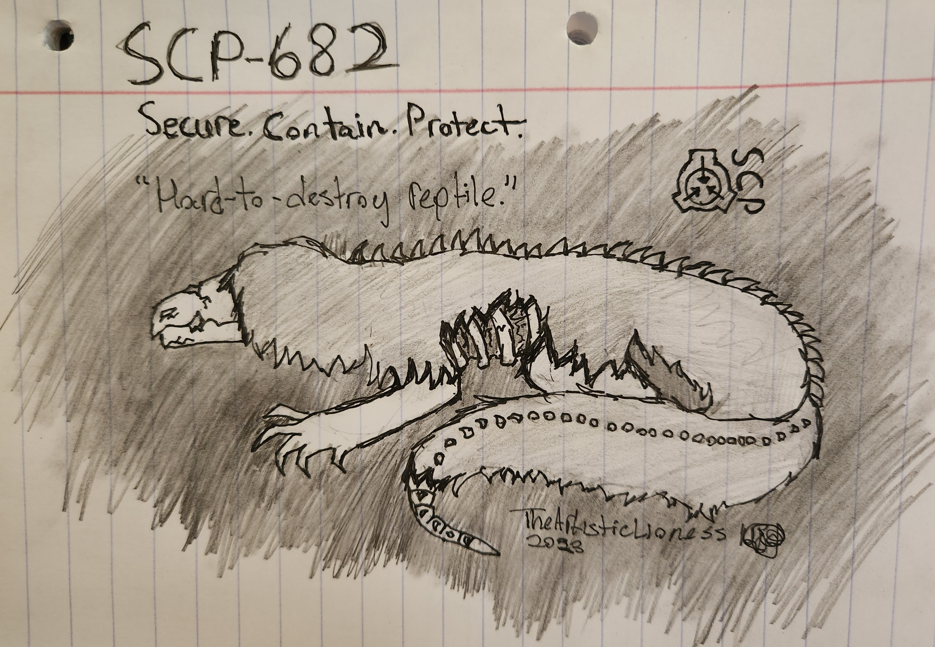 SCP-682: Hard-To-Destroy Lizard