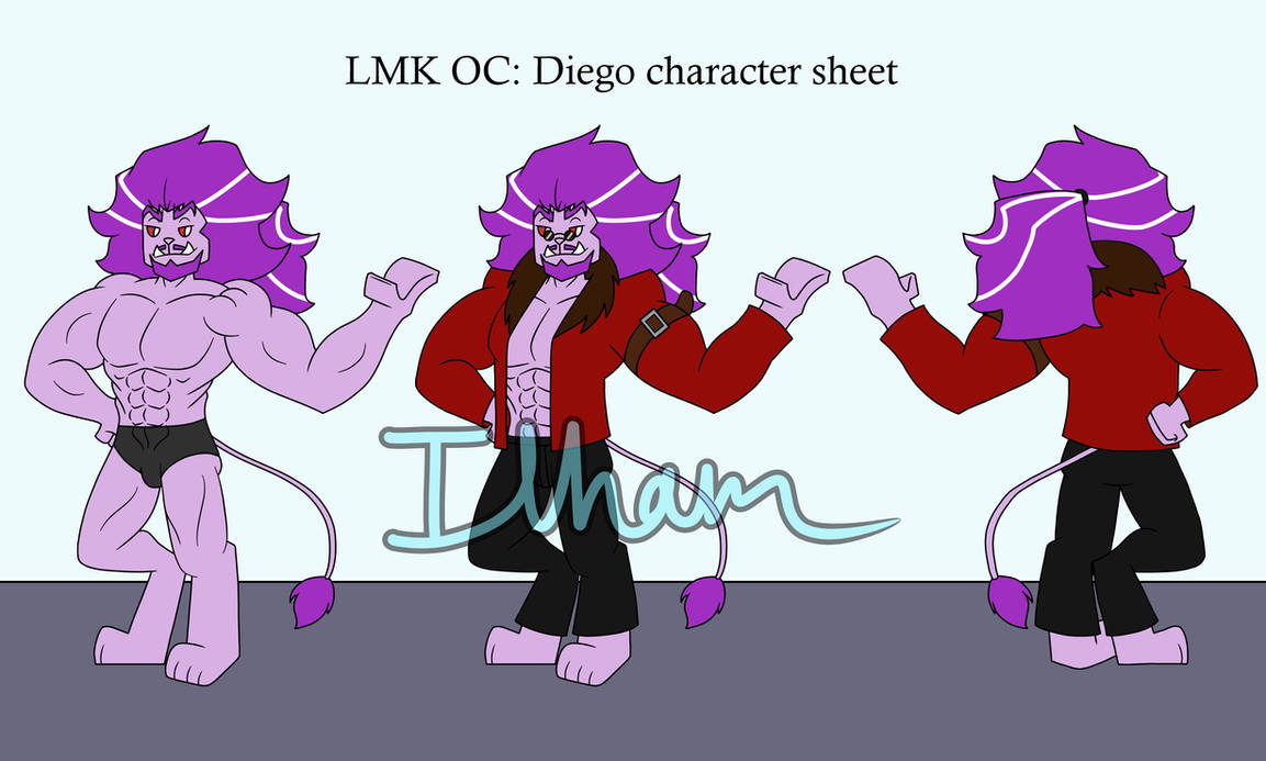 LMK Diego character ref sheet by IlhamIman on DeviantArt