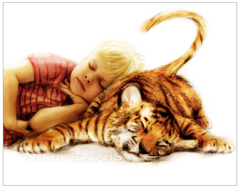 Cat Naps: Calvin and Hobbes. by IsaiahStephens