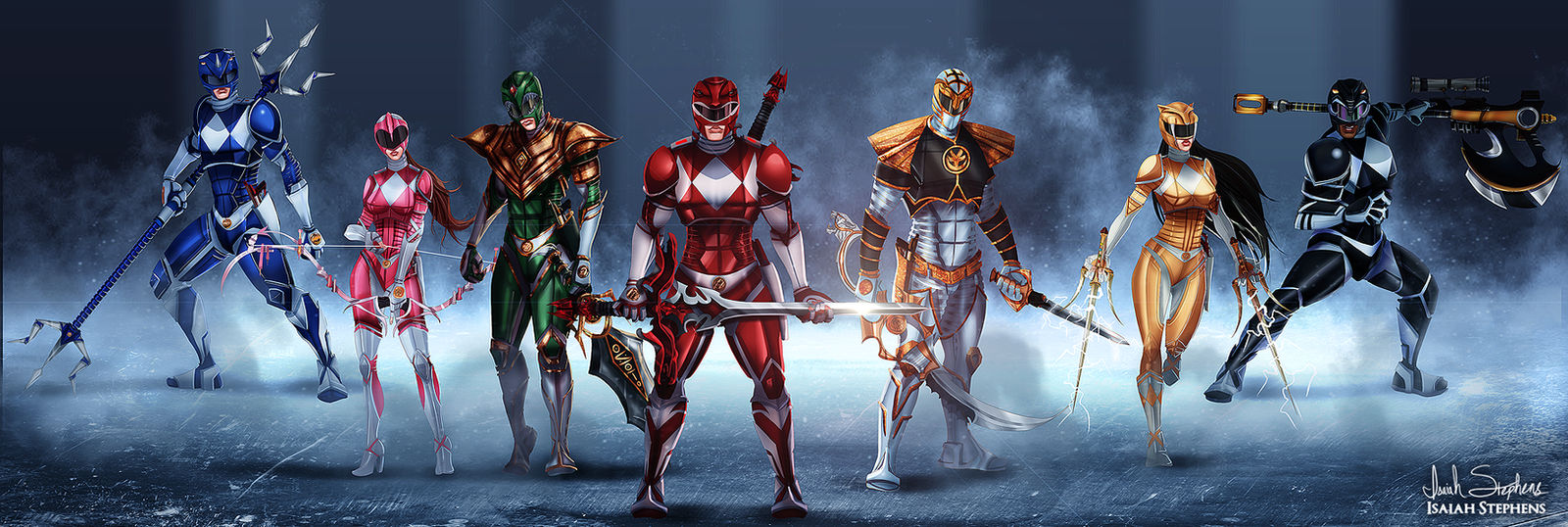 Go Go Power Rangers!! by IsaiahStephens on DeviantArt