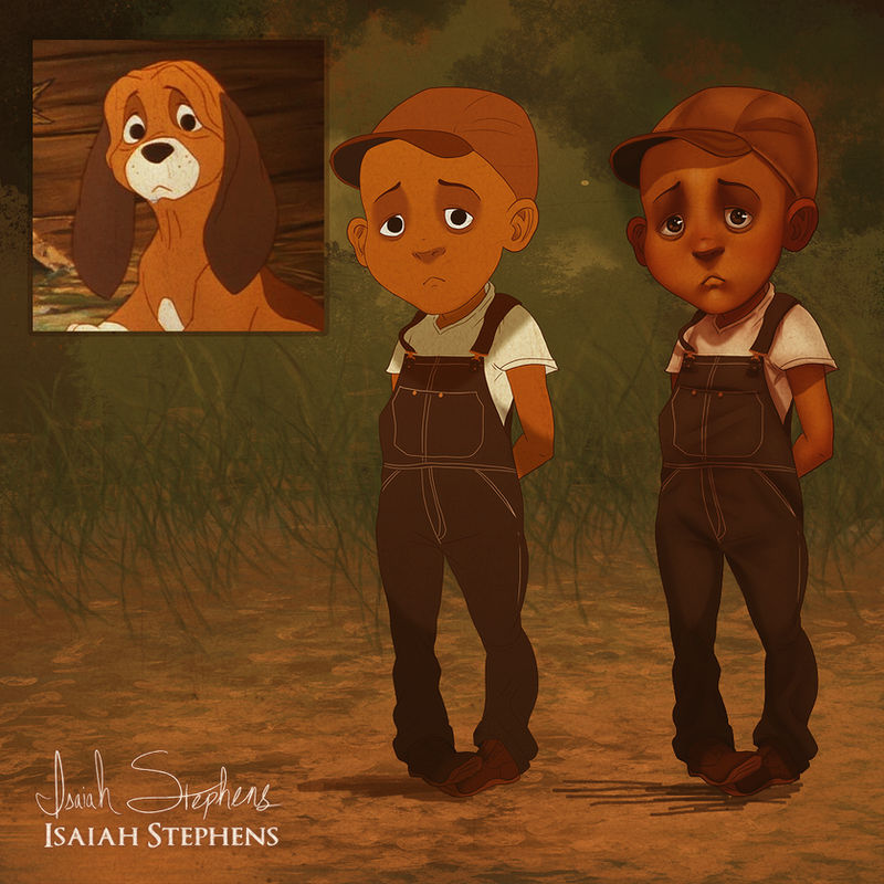 Humanized Fox and the Hound: Copper Preview by IsaiahStephens