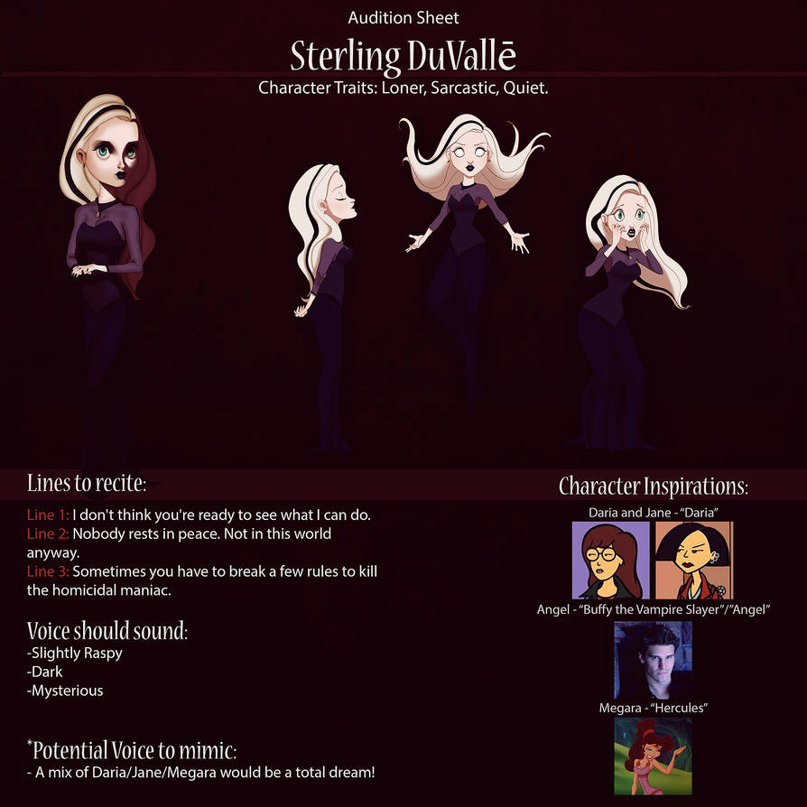 Sterling Audition Poster (Preview) by IsaiahStephens