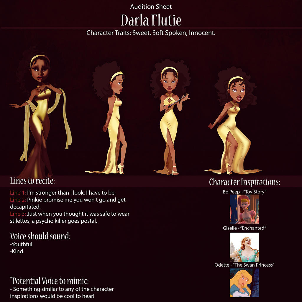 Darla Audition Sheet by IsaiahStephens