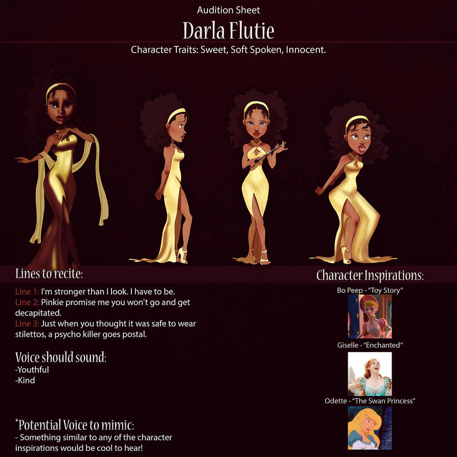 Darla Audition Sheet by IsaiahStephens