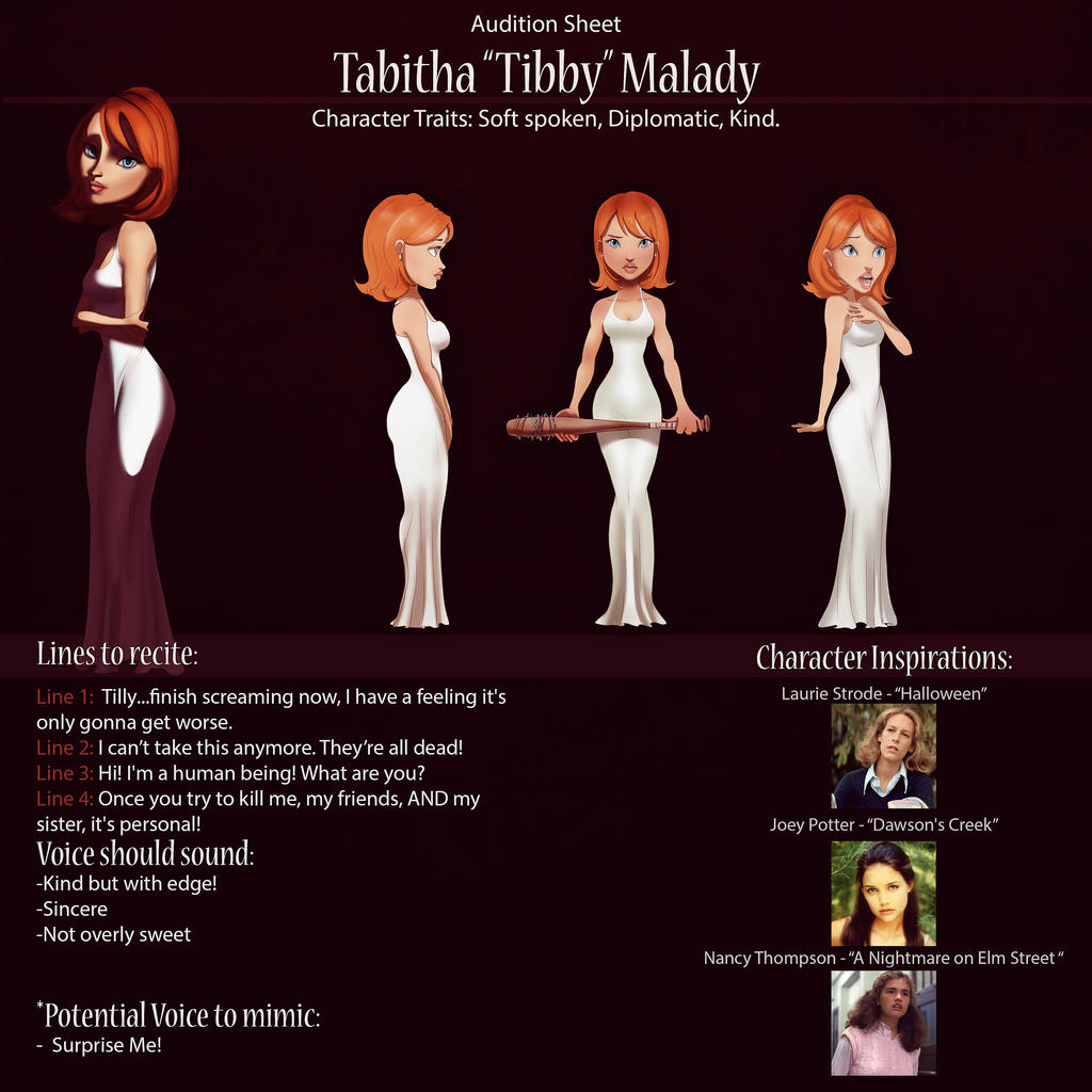 Tibby Audition Sheet by IsaiahStephens
