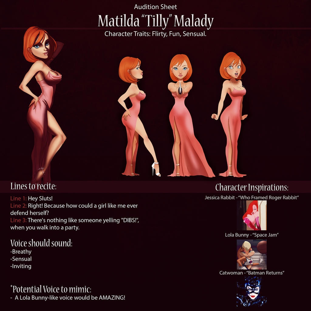 Tilly Audition Sheet by IsaiahStephens