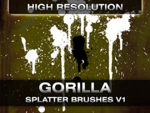 Gorilla splatter brushes