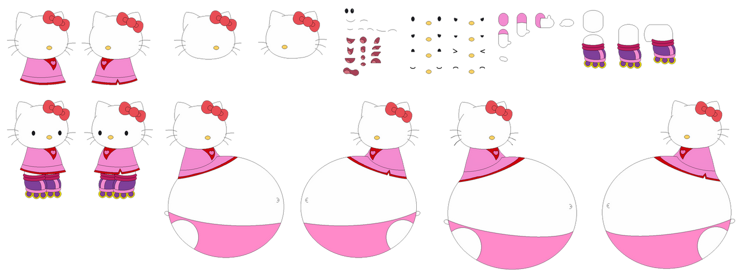 Hello Kitty Operator Hello Kitty Roller Rescue Character Builder by Poke-Star-Mushroom on ...