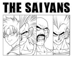 Saiyans Lineart