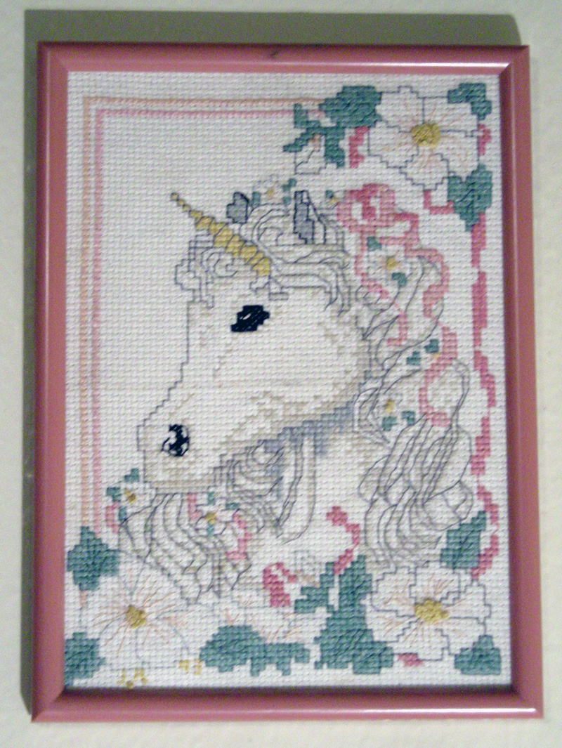 Unicorn and flowers