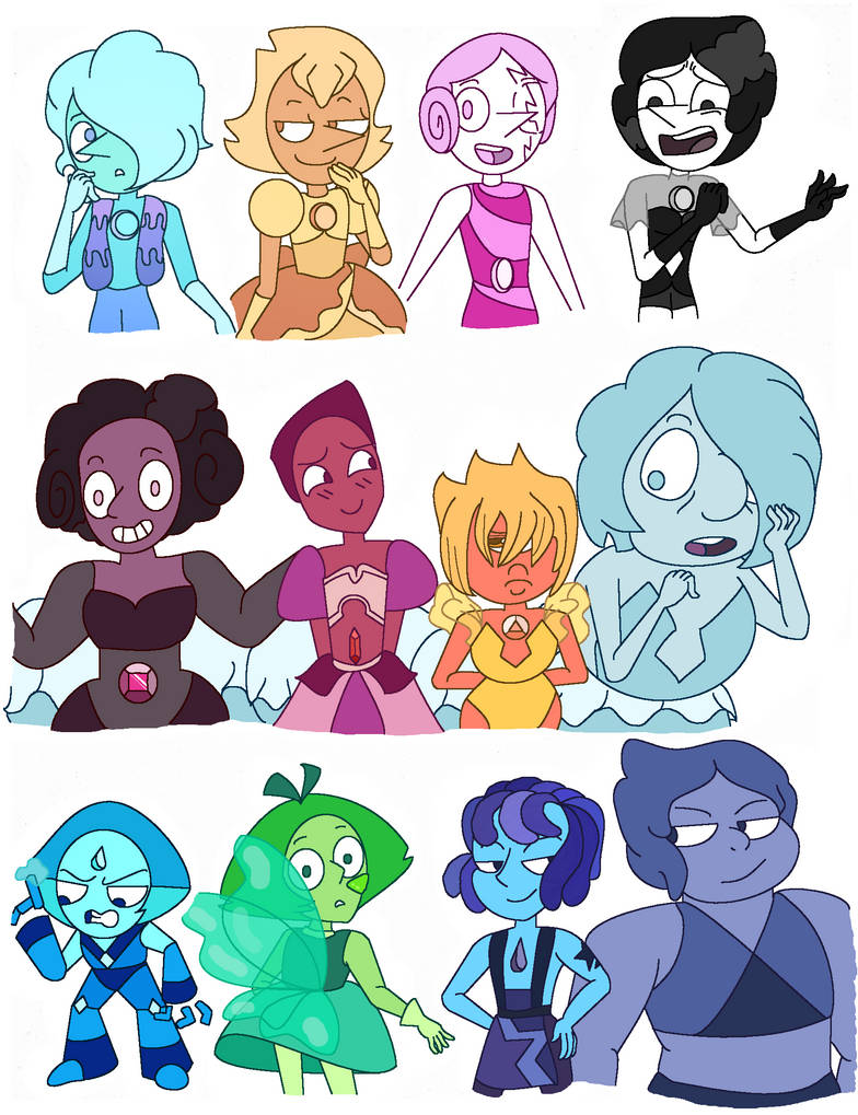 Steven universe-Playing around with gem designs 3 by Abridgedfoamy on ...