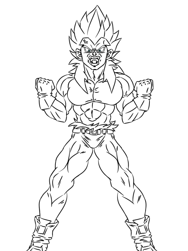 Como Desenhar Goku ssj4 / Vegeta ssj4 - How To Draw Goke / Vegeta (  DragonBall GT ) 