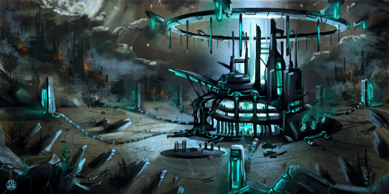 alien refinery by TheArtofSaul on DeviantArt
