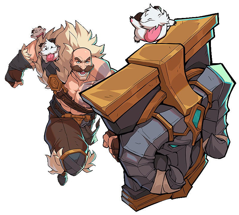 Daum Runa Braum (League of Legends/2xKO) Render by JarroStan on DeviantArt