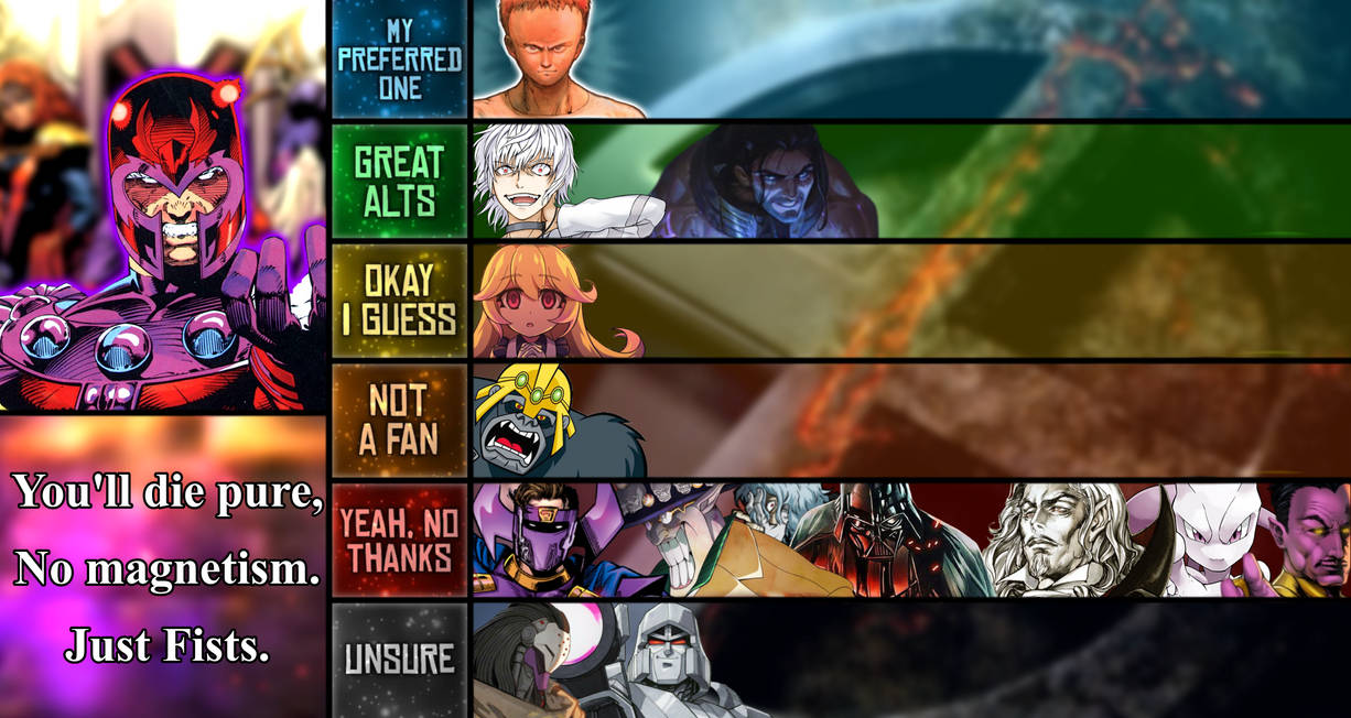 Magneto Marvel Tier List By Jarrostan On Deviantart Magneto Marvel Tier List By Jarrostan On Deviantart