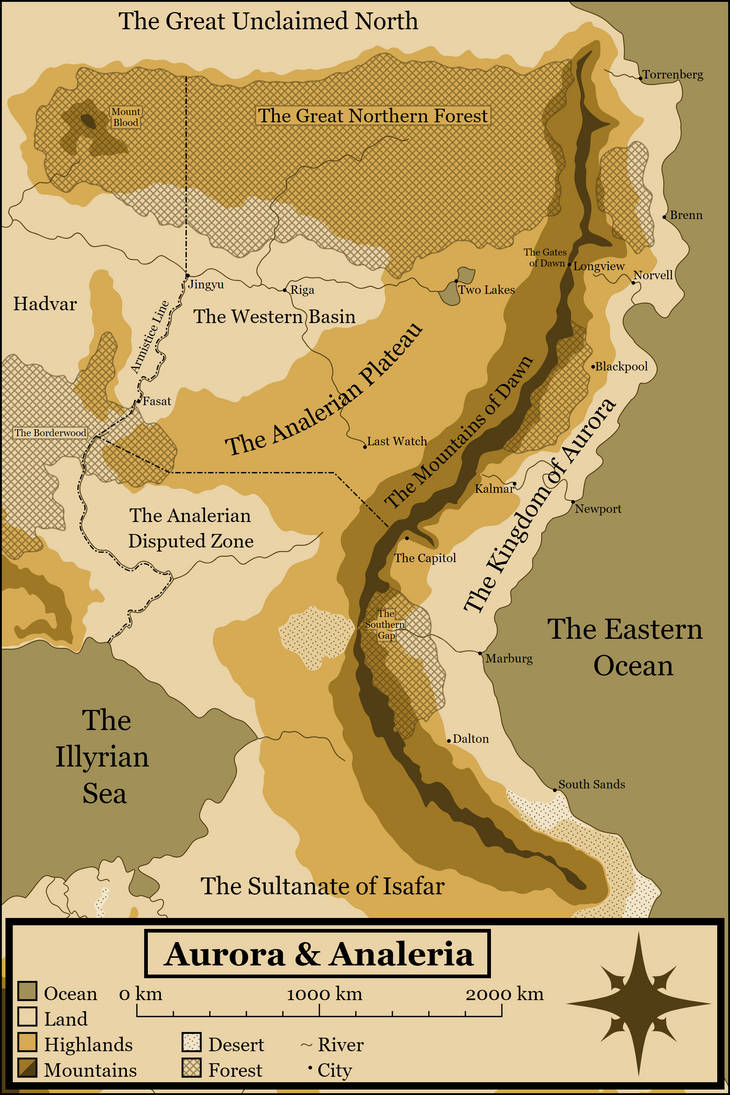 Map of Aurora and Analeria by ZachValkyrie on DeviantArt