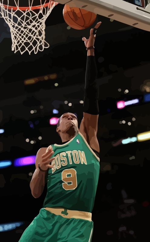 Rajon Rondo - Layup by Dragonflyslick on DeviantArt