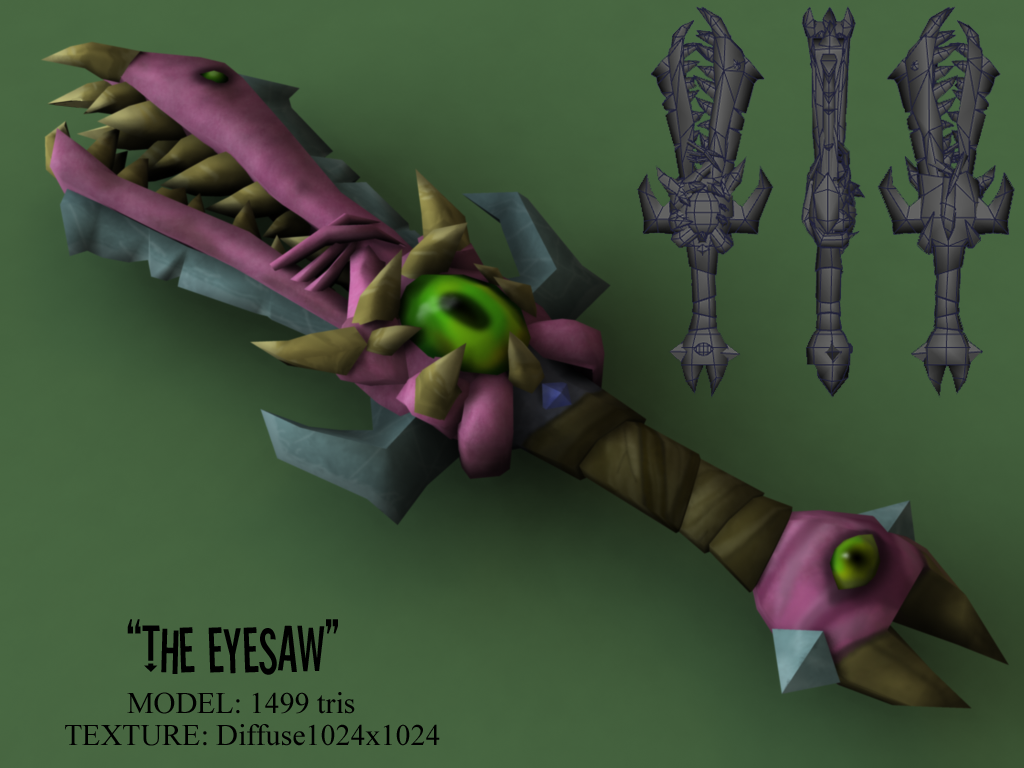 THE EYESAW (1499 tris)