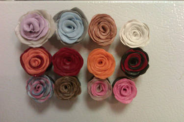 Polymer clay flowers