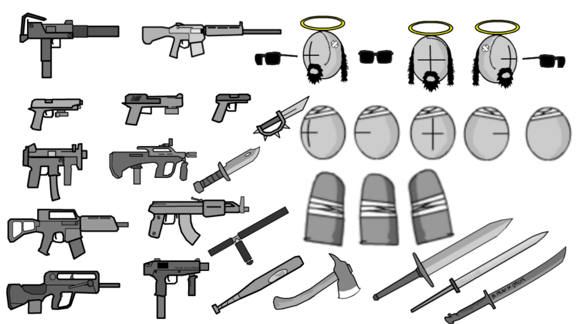 Madness Combat Sprite Sheet Custom Weapons - Colaboratory