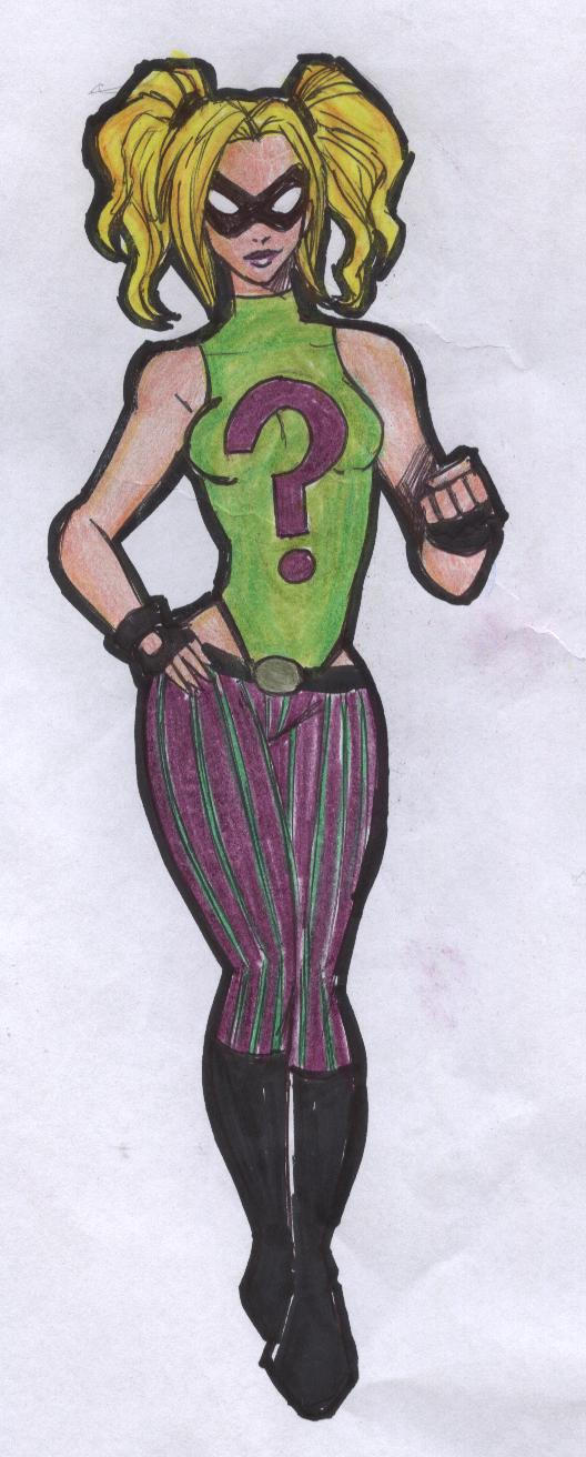 Riddlers Daughter aka Enigma by kidmarvelj on DeviantArt