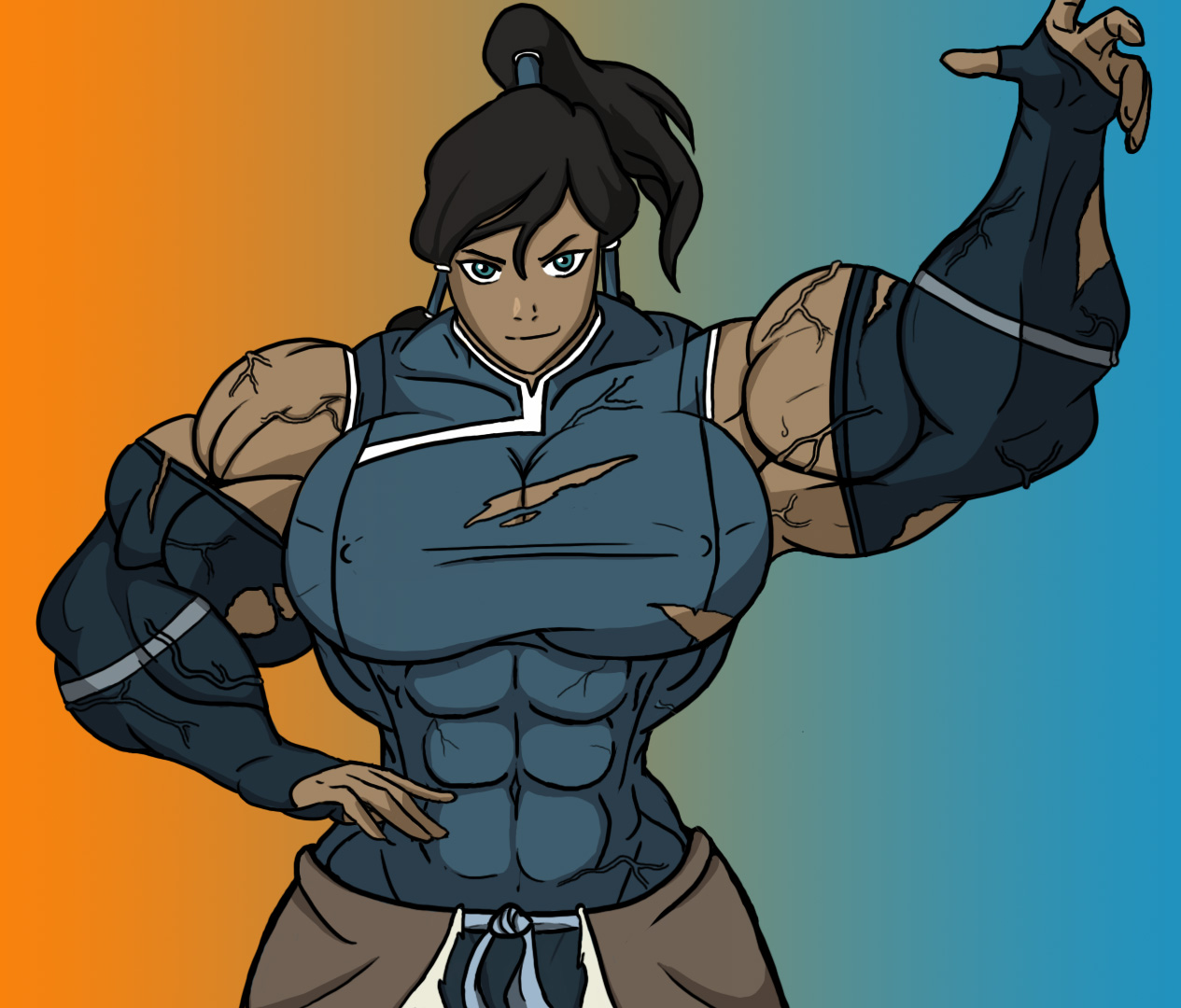 Korra the jacked Avatar