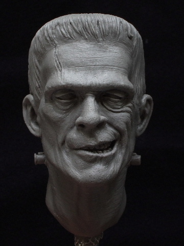 Boris Karloff/Frankenstein 1931 head close-up