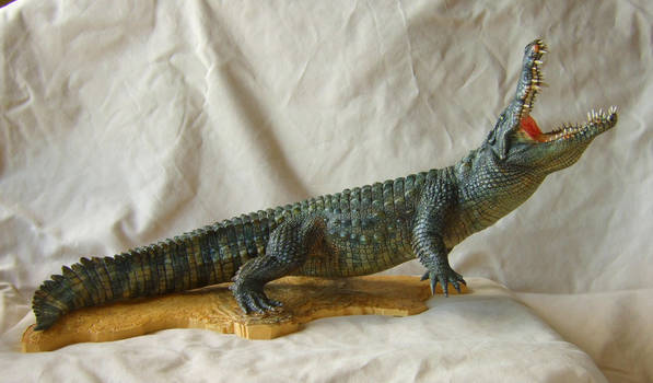 Nile Crocodile - Paint up of my original sculpture