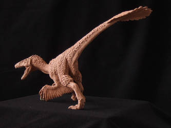 Deinonychus - prototype toy sculpt. rear view