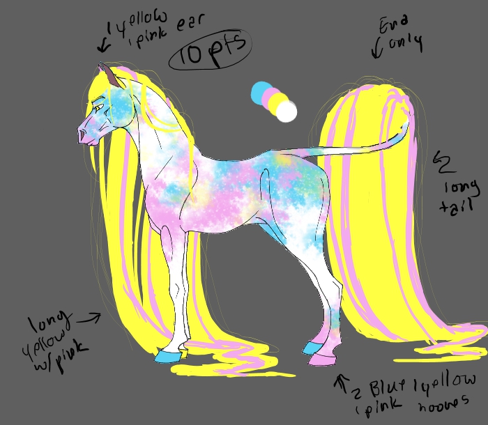 Cotton Candy Horse Adoptable