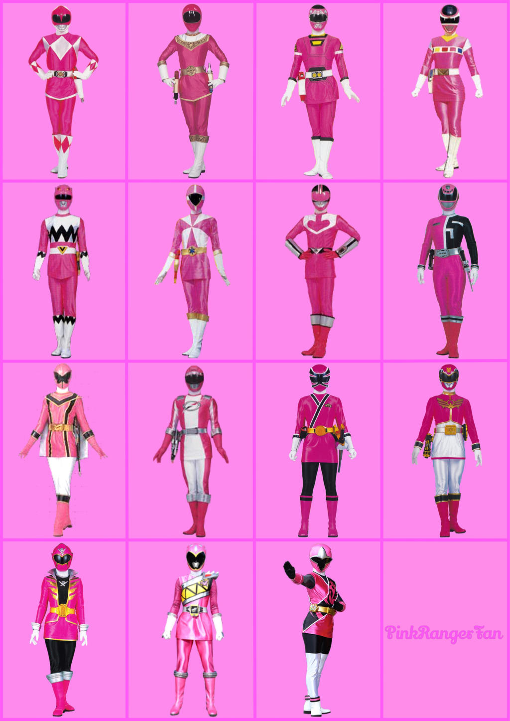 Pink Power Rangers by PinkRangerFan on DeviantArt