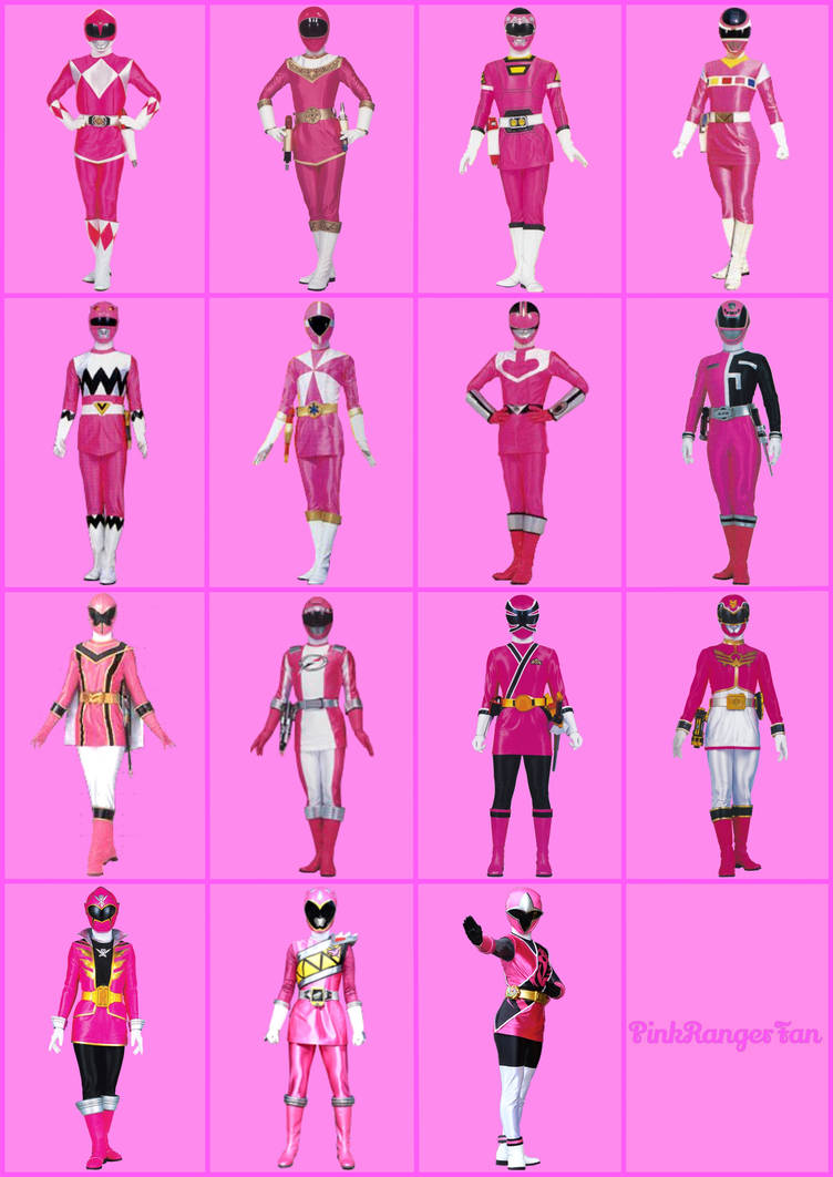 Pink Power Rangers by PinkRangerFan on DeviantArt