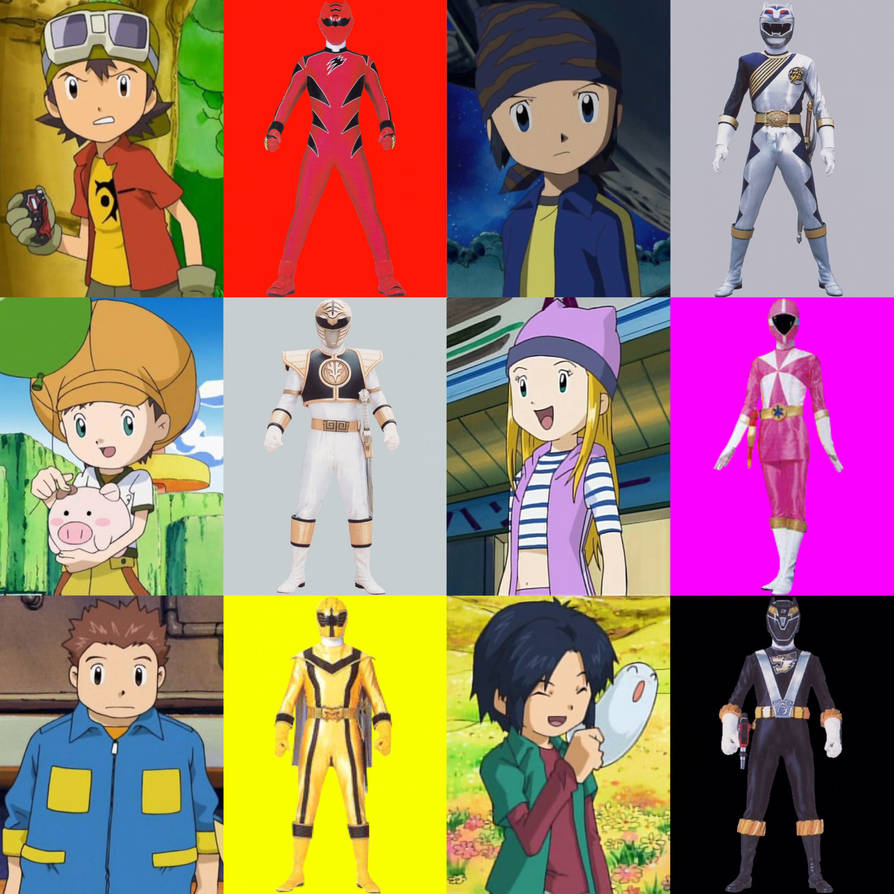 Digimon Frontier as Rangers by PinkRangerFan on DeviantArt