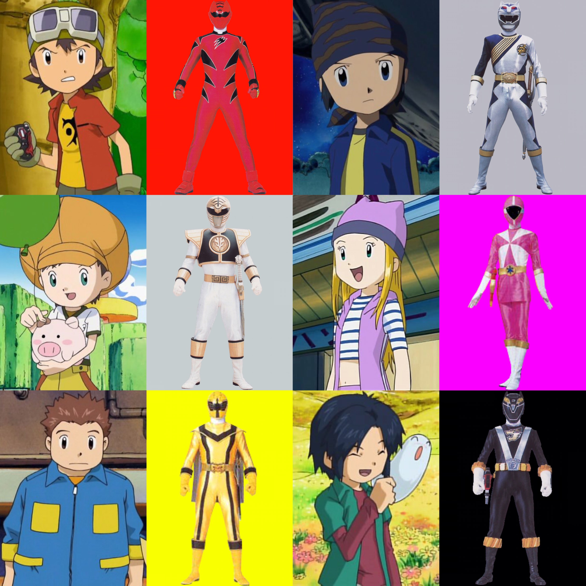Digimon Frontier as Rangers by PinkRangerFan on DeviantArt