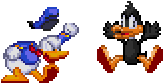 Daffy Duck and Donald Duck