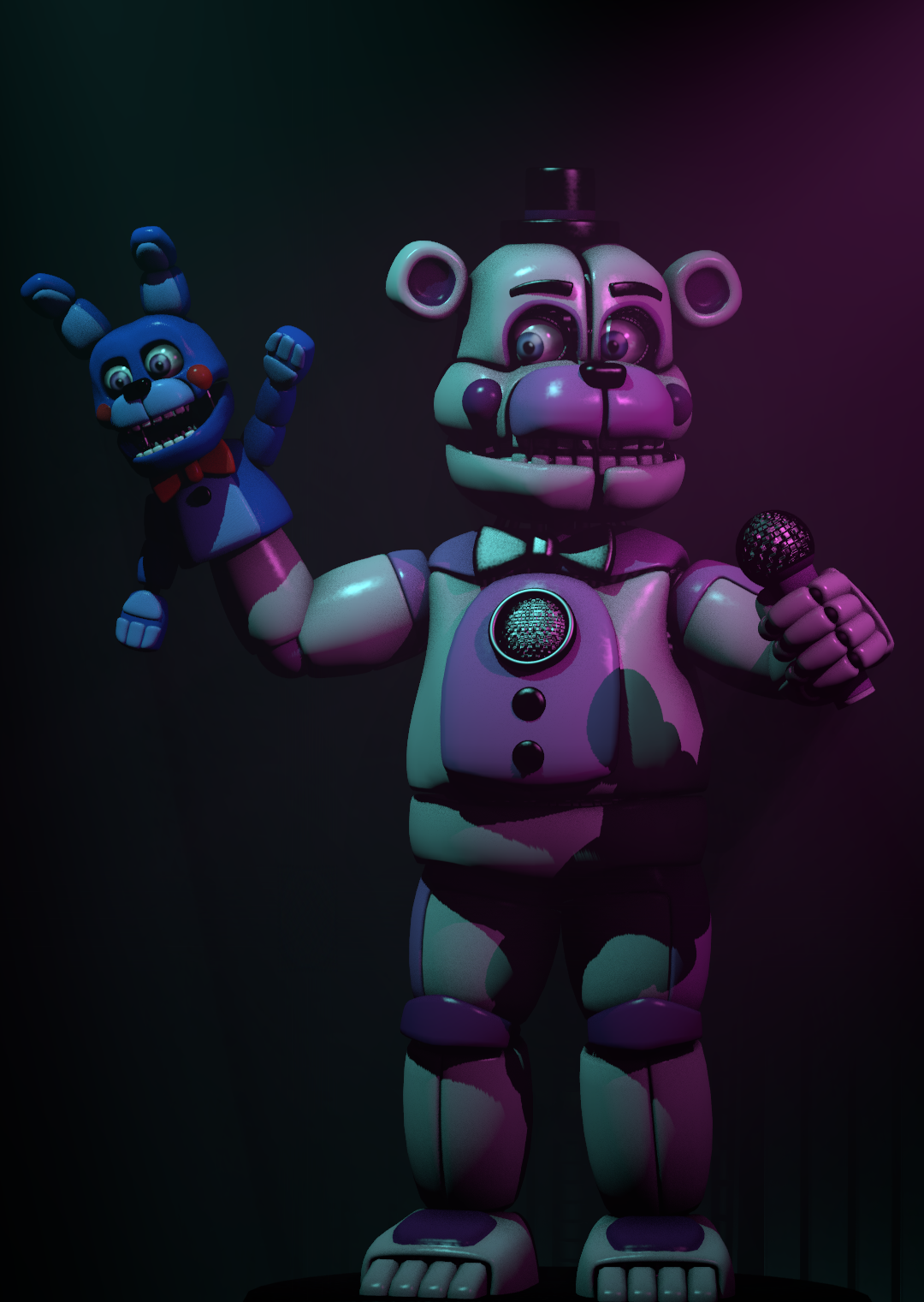 NEW Five Nights at Freddy's - FUNTIME FREDDY With STAGE RIGHT
