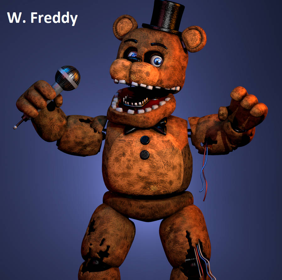 Original Freddy in Withered Freddy's pose — Weasyl