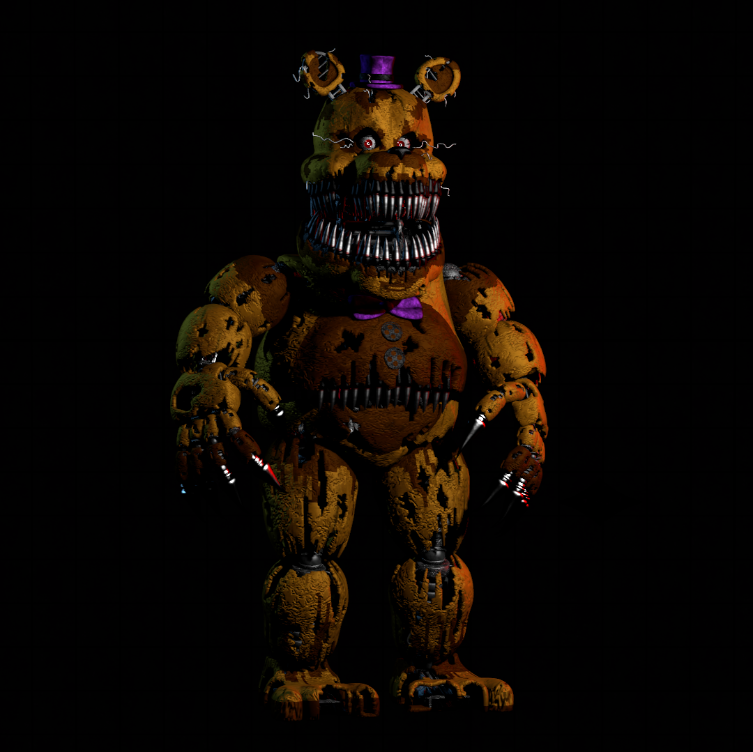 Nightmare Fredbear Fnaf 4 - Download Free 3D model by Tankman