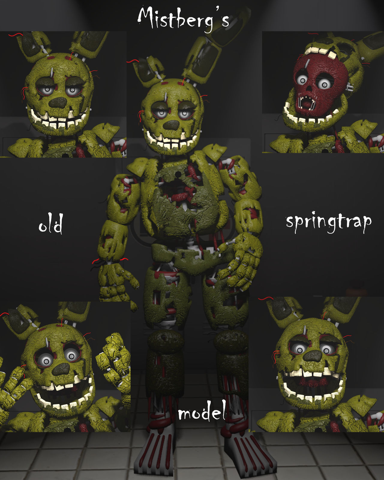 Mistberg's Old Springtrap Model by Basilisk2002 on DeviantArt