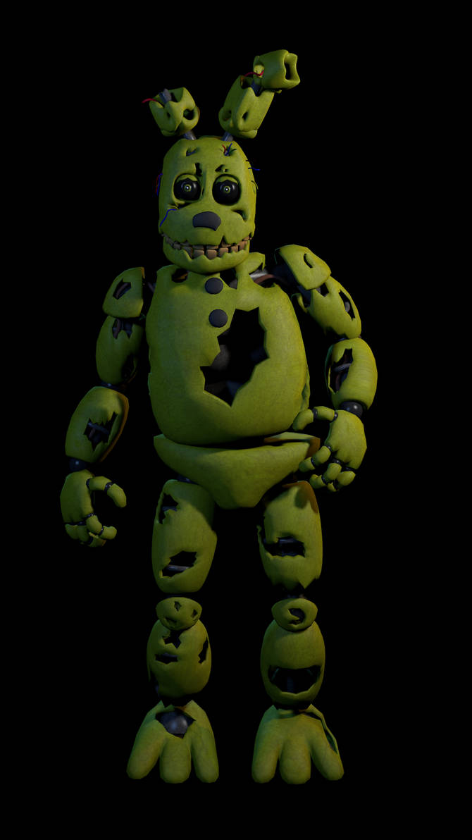 Springtrap First Ever Model by Basilisk2002 on DeviantArt